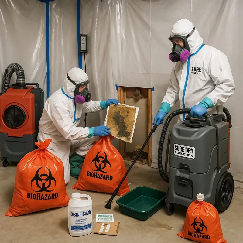 Contaminated Water Handling Protocols process in Rice County, KS
